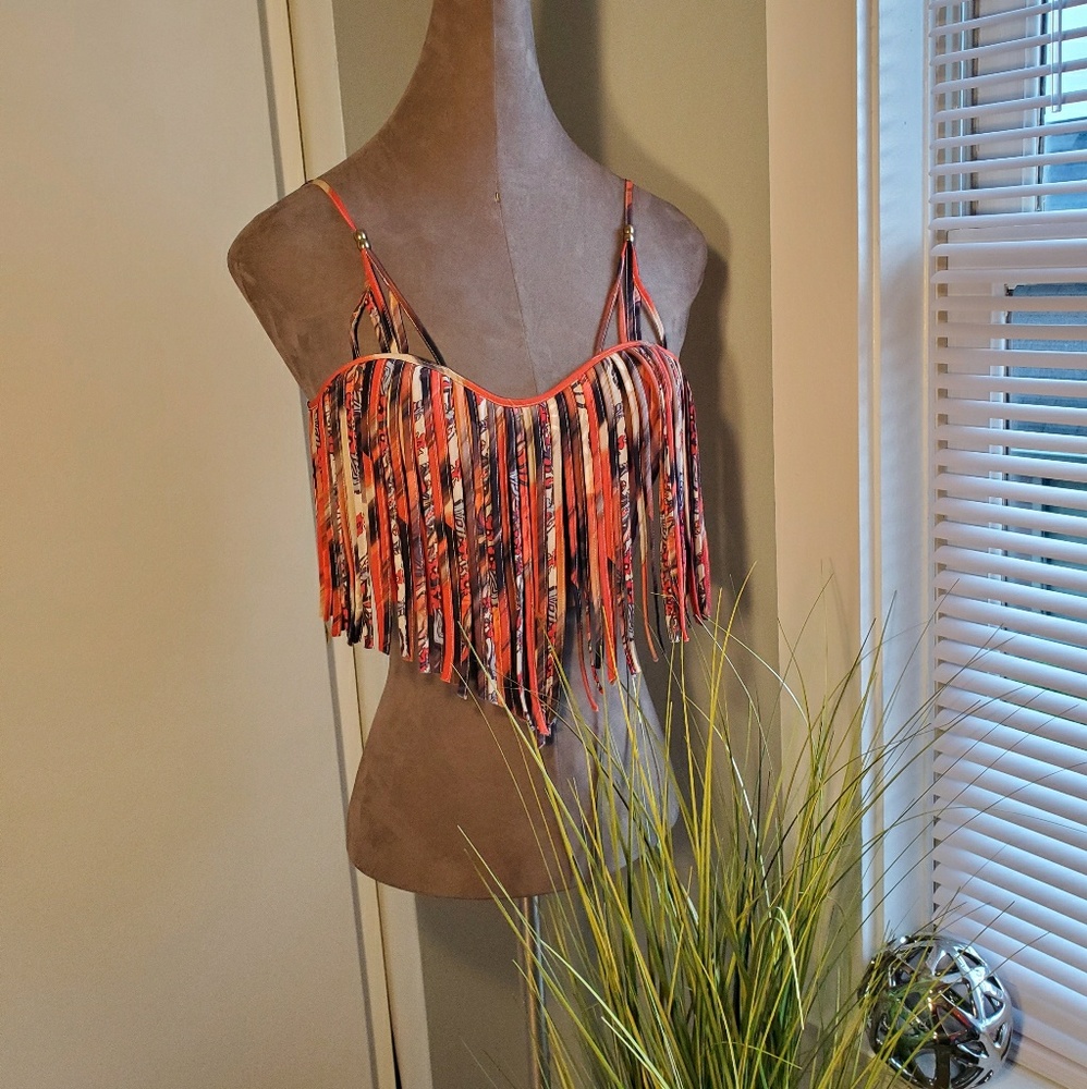 Bebe Fringe Crop Top